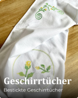 Geschirrtücher Bestickte Geschirrtücher
