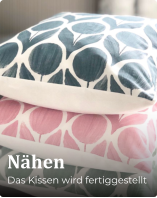 Nähen Das Kissen wird fertiggestellt