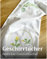 Geschirrtücher Bestickte Geschirrtücher